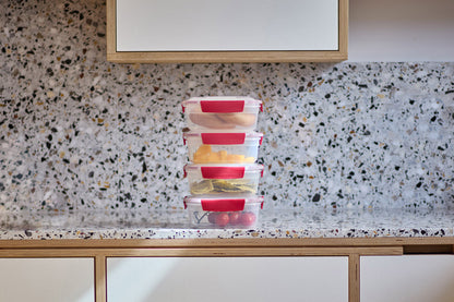 Nest™ Lock 8-Piece Red 1.1L Food Container Set