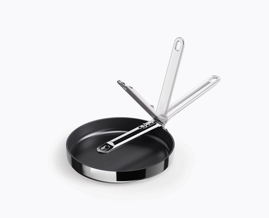 [hidden] Space Steel Folding Handle Non-Stick 24cm Frying Pan