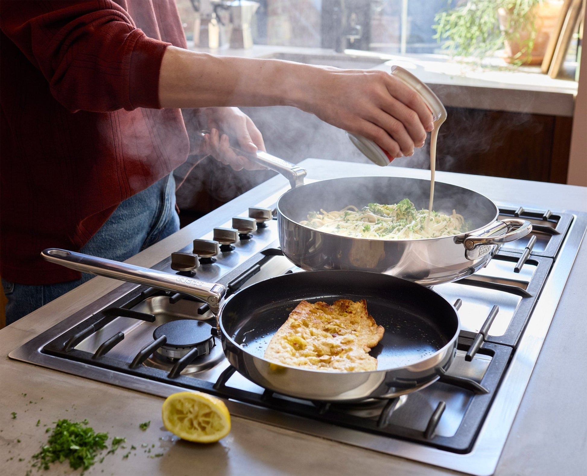 Space Steel Folding Handle Non-Stick 10" Frying Pan