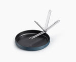 [hidden] Space Folding Handle Non-Stick 30cm Blue Shallow Frying Pan
