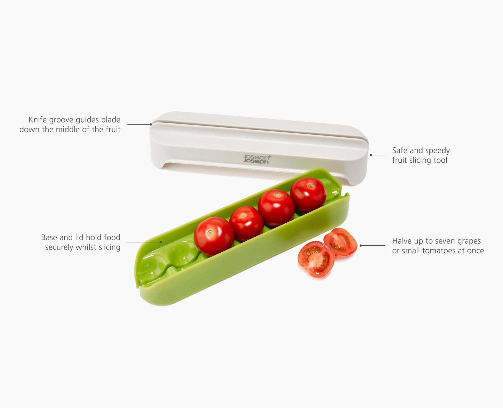 [half-width] Halve-It™ Food Slicing Tool