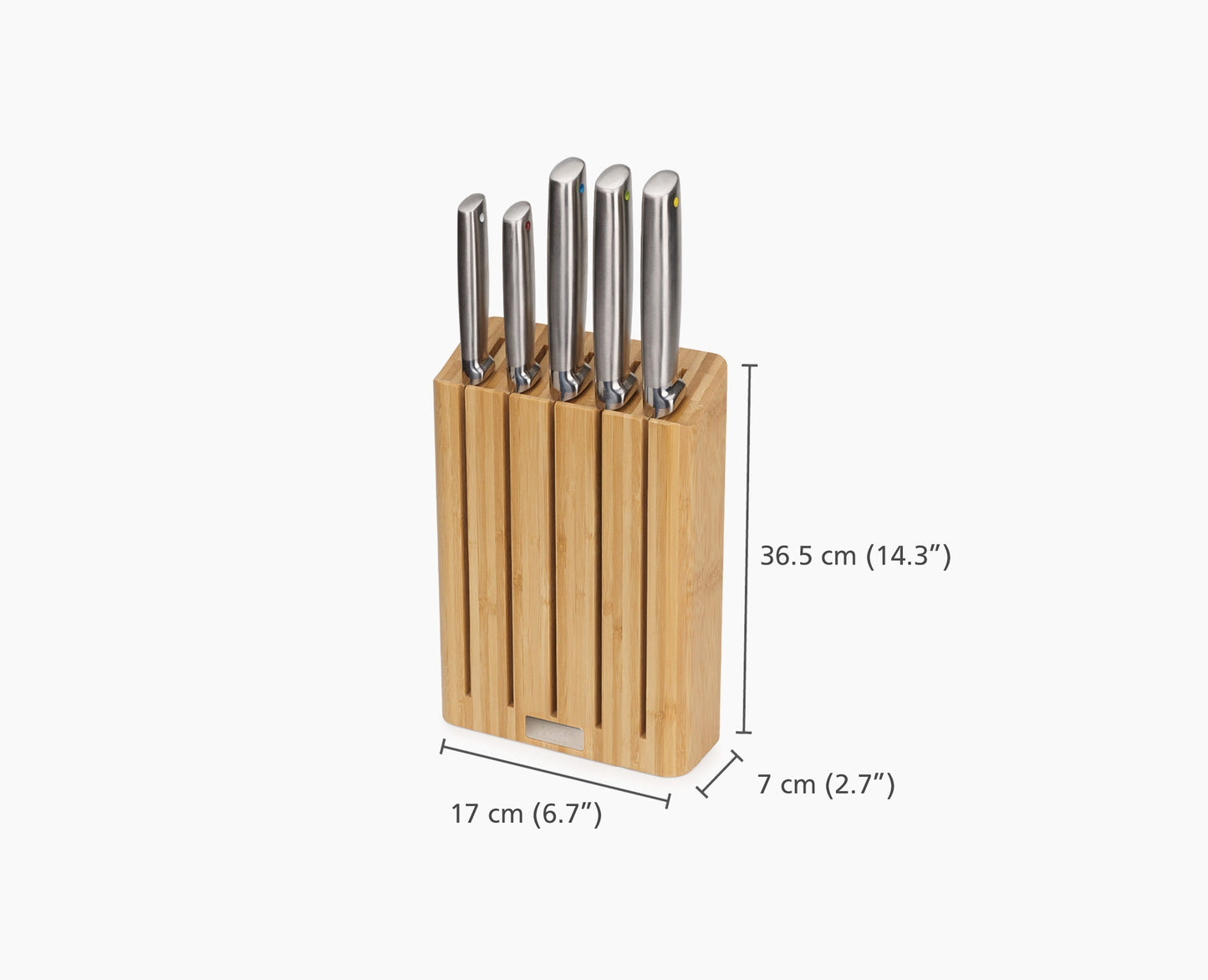 [half-width] Elevate™ Steel Knives Bamboo 5-piece Set - 10564 - Image 9