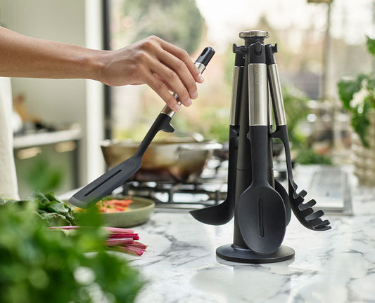 [hidden] [lifestyle] Elevate™ Silicone 5-piece Utensils Carousel Set - 10567 - Image 2