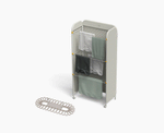 [hidden] 2-piece Clothes Airer Set