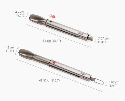 [half-width] GrillOut 2-Piece Stainless-Steel BBQ Turner & Tongs Set