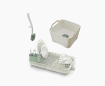 [hidden] 3-piece Stone Green Drainer, Washing-up Bowl & Brush Set