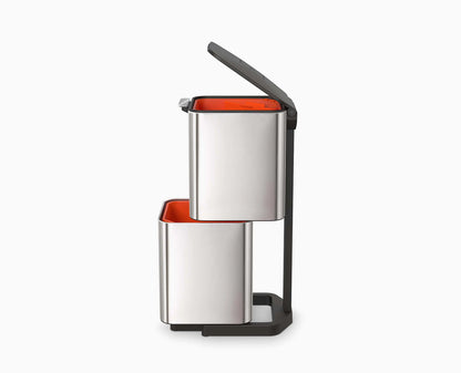 [half-width]Totem Max 60L Stainless-steel Waste & Recycling Bin Starter Set - BU00030 - Image 3
