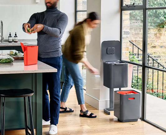 [lifestyle] Totem Compact 40L Grey Waste & Recycling Bin Starter Set - BU00025 - Image 2