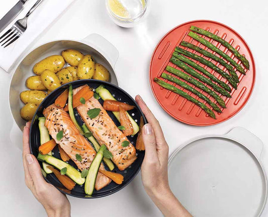 [hidden] [lifestyle] M-Cuisine 4-piece Microwave Cooking Set - 45001 - Image 2