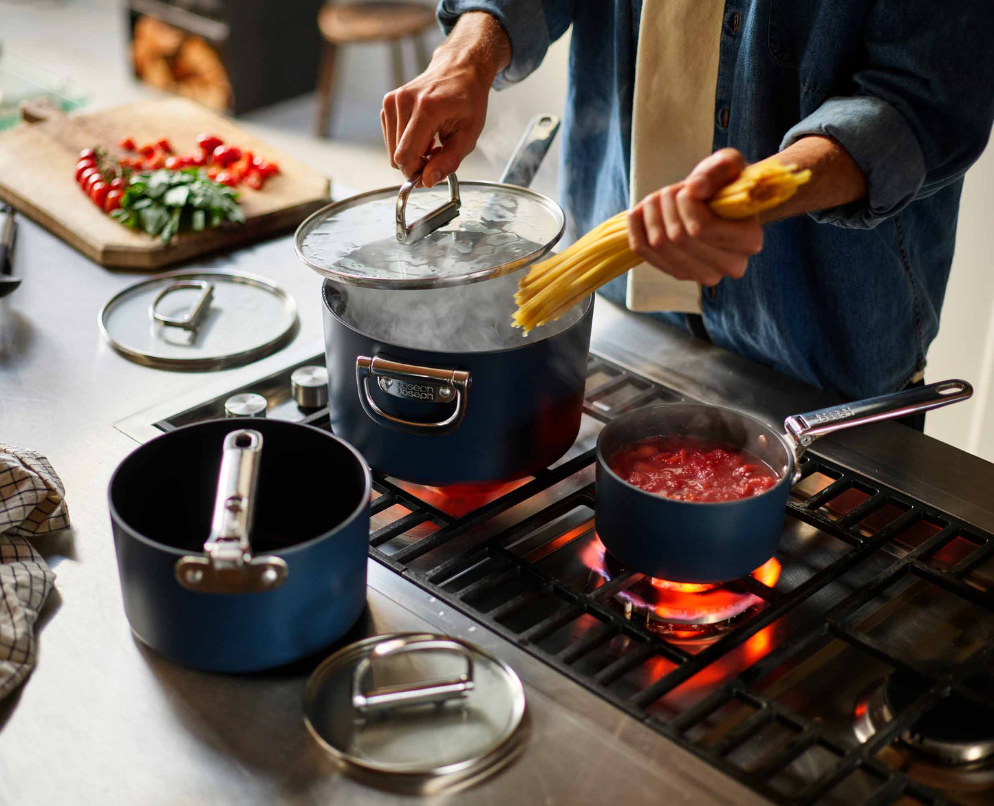 Space™ 15cm Non-stick Blue Saucepan & Lid - 45037 - Image 5