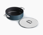 [hidden] Space™ 28cm Non-stick Shallow Blue Casserole Pan & Lid - 45046 - Image 1