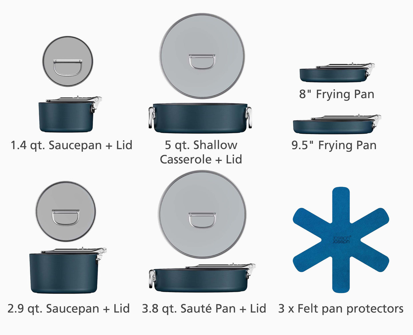 [half-width] Space™ Non-stick 10-piece Cookware Set - 45050 - Image 6