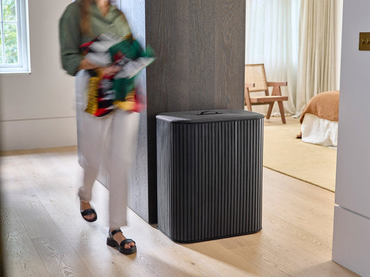 [hidden] [lifestyle] Tota Luxe 90L Black Laundry Separation Basket