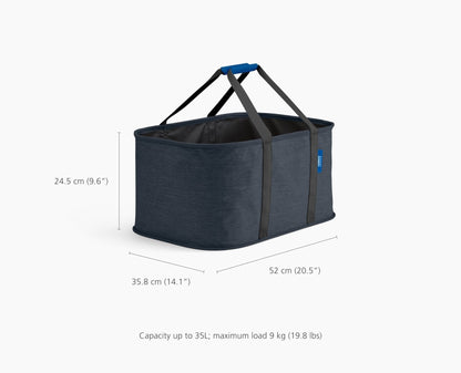[half-width] Hold-All™ Black Collapsible 35L Laundry Basket