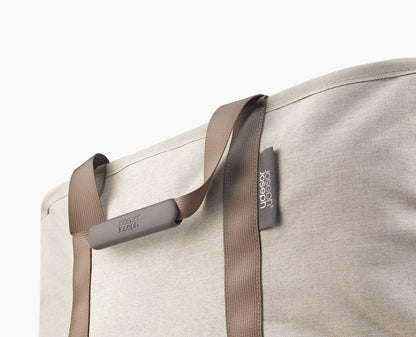 [half-width] 2-piece Ecru Tota 90L & Hold-All Laundry Basket Set