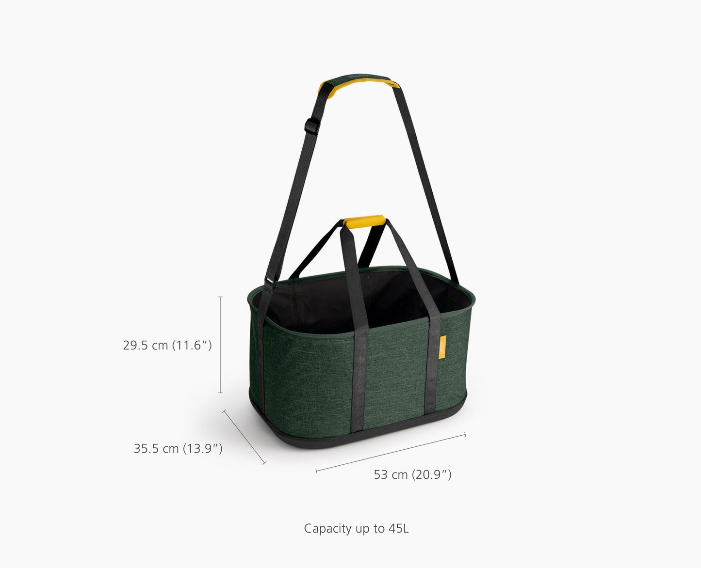 [half-width] Hold-All™ Outdoor Green Collapsible 45L Laundry Basket