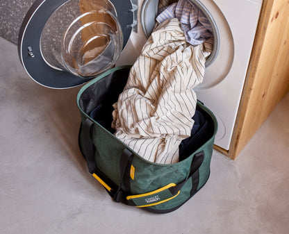 [half-width] Hold-All™ Outdoor Green Collapsible 45L Laundry Basket