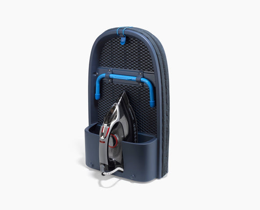 [hidden] Pocket Max Plus 110cm Folding Blue Ironing Board with Advanced Cover