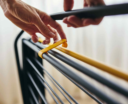 [half-width] AirFrame™ Max 21m Folding Airer with Long Garment Hanging Rails