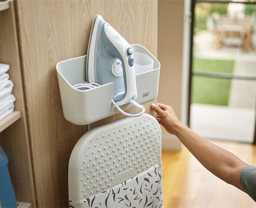 [hidden] [Lifestyle] IronHub™ Wall-mounted Iron Storage Caddy - 50043 - Image 2