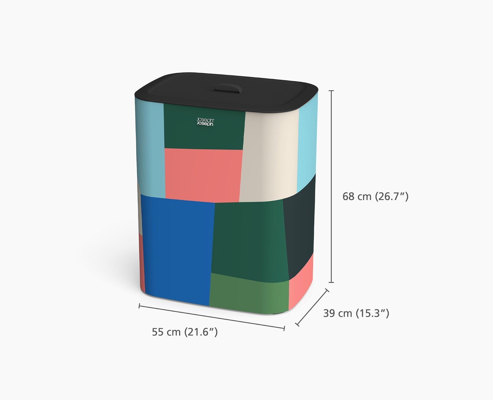 [half-width] Tota 90L Laundry Separation Basket - Jonathan Lawes Print - 50046 - DIMS