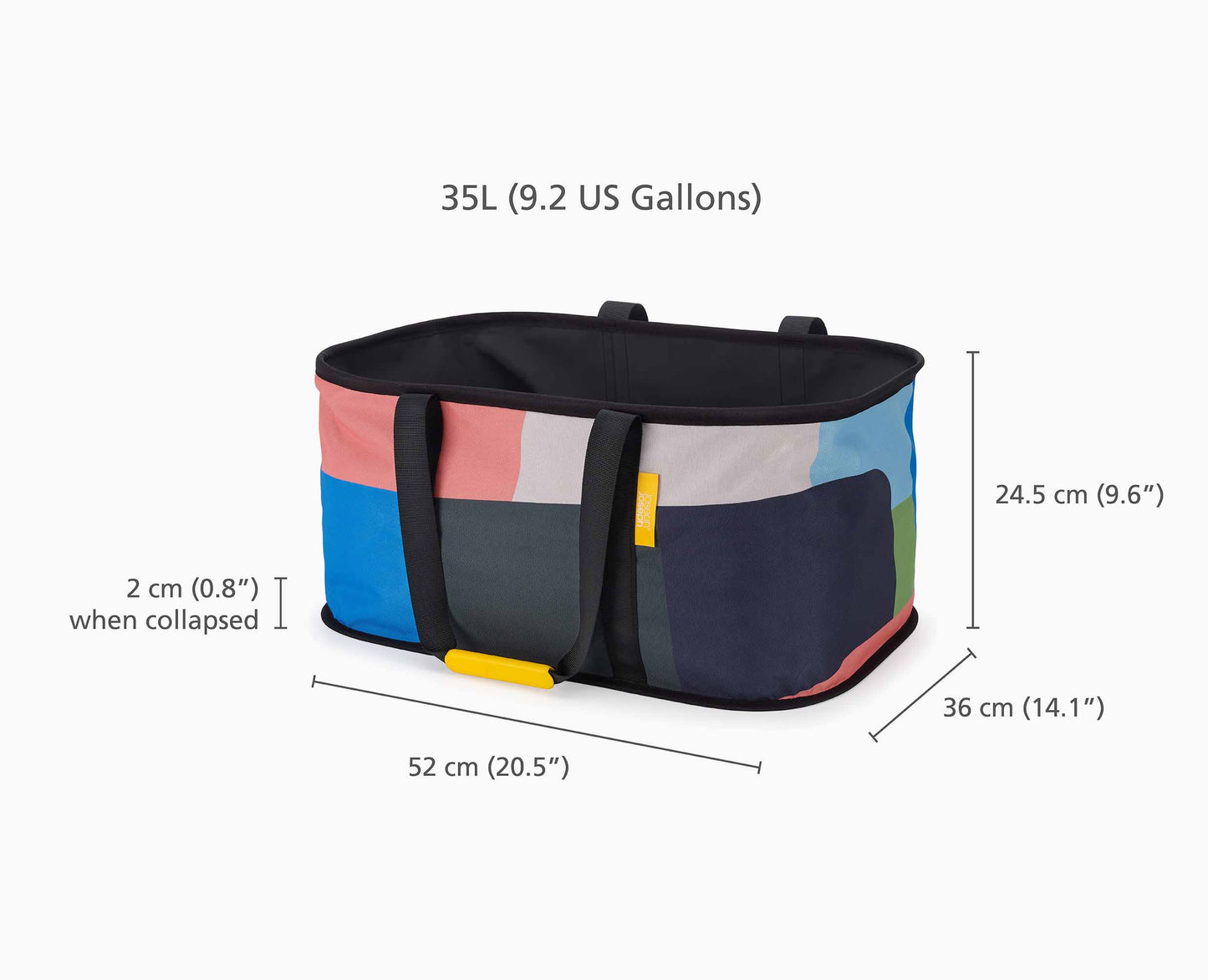 [half-width] Hold-All™ Collapsible 35L Laundry Basket - Jonathan Lawes Print - 50047 - DIMS