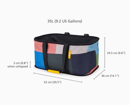 [half-width] Hold-All™ Collapsible 35L Laundry Basket - Jonathan Lawes Print - 50047 - DIMS