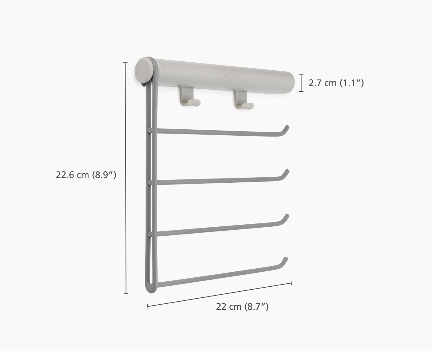 [half-width] Orderly™ Belt, Tie & Scarf Hanging Rail - 55005 - DIMS