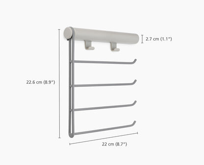 [half-width] Orderly™ Belt, Tie & Scarf Hanging Rail - 55005 - DIMS