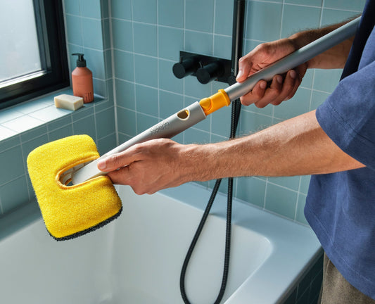 [hidden] [lifestyle] CleanTech™ 2-in-1 Surface Scrubber Tool with Replacement Pad