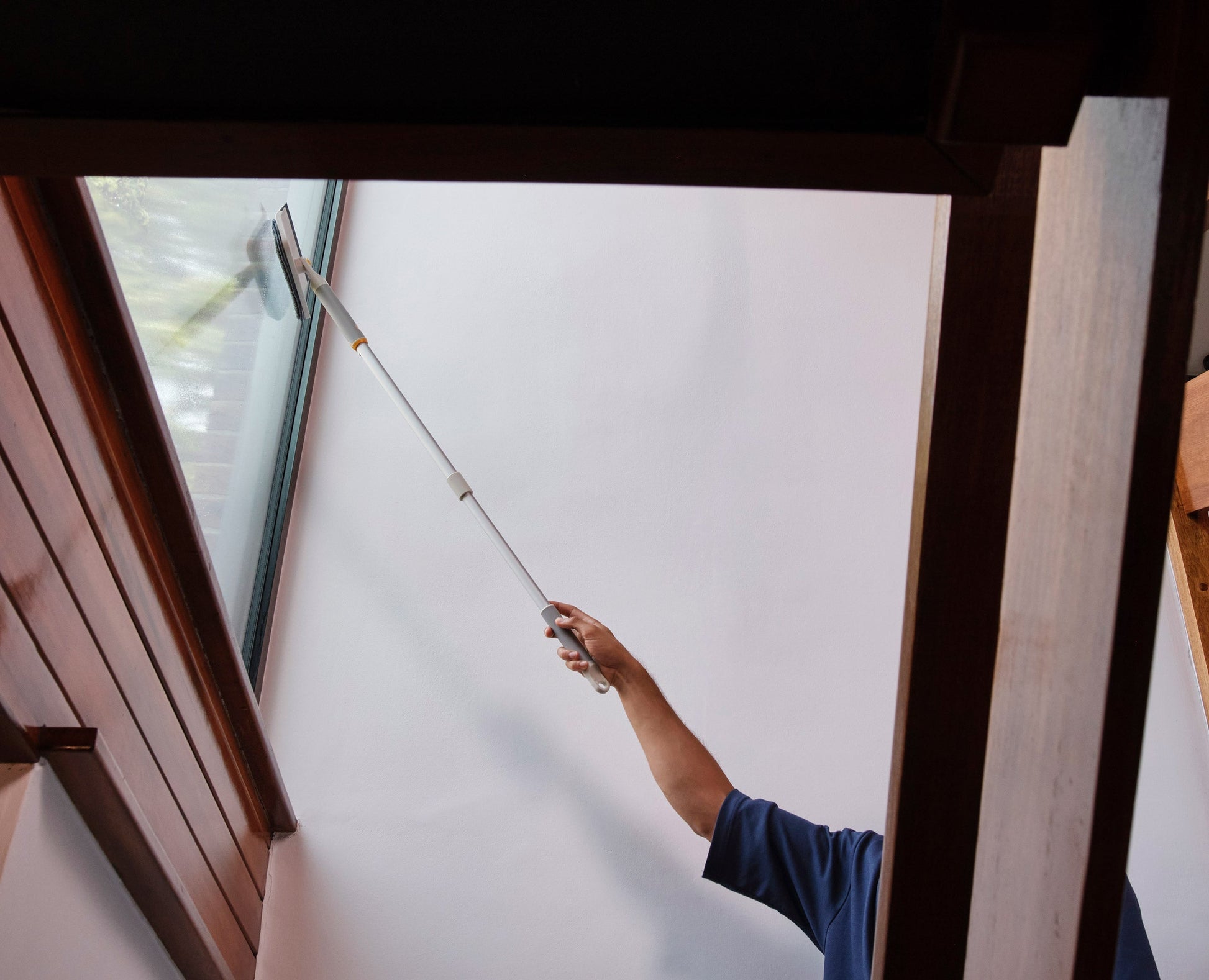 [half-width] CleanTech™ 2-in-1 Glass Cleaning Tool with Extension Pole