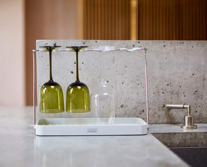[half-width] DrySmart™ Folding Wine Glass Drying Rack