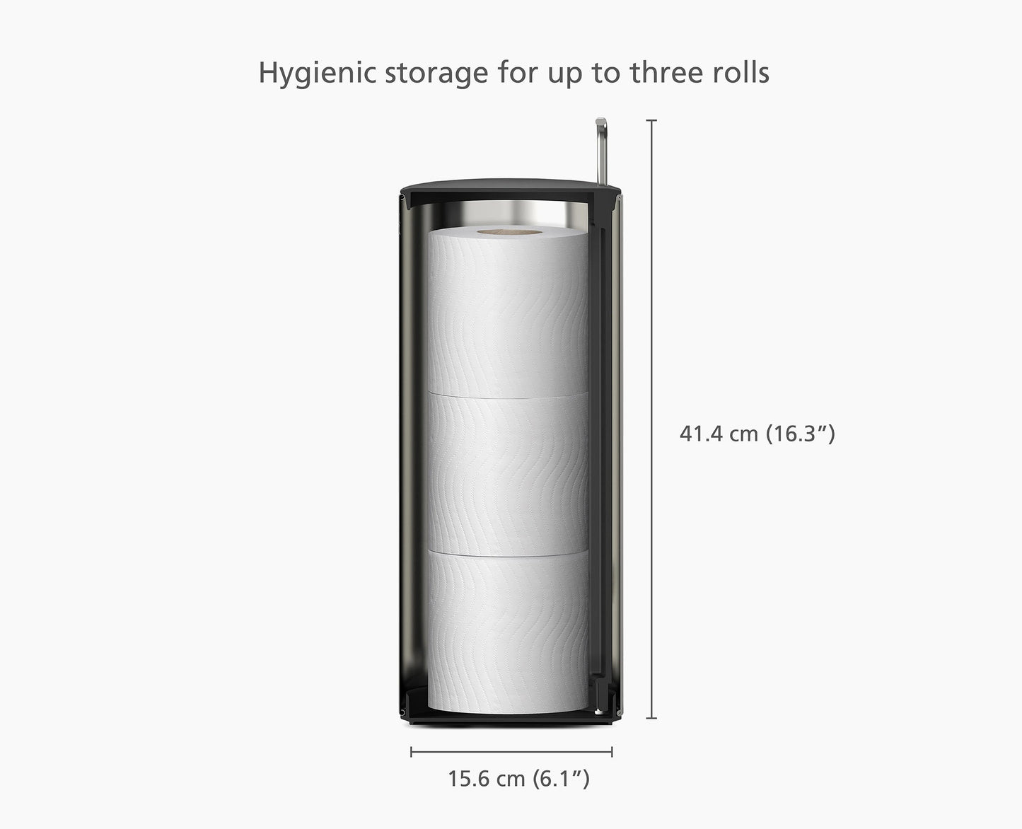 [half-width] Easystore™ Luxe Concealed Toilet Roll Holder - 70593 - DIMS