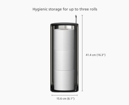 [half-width] Easystore™ Luxe Concealed Toilet Roll Holder - 70593 - DIMS