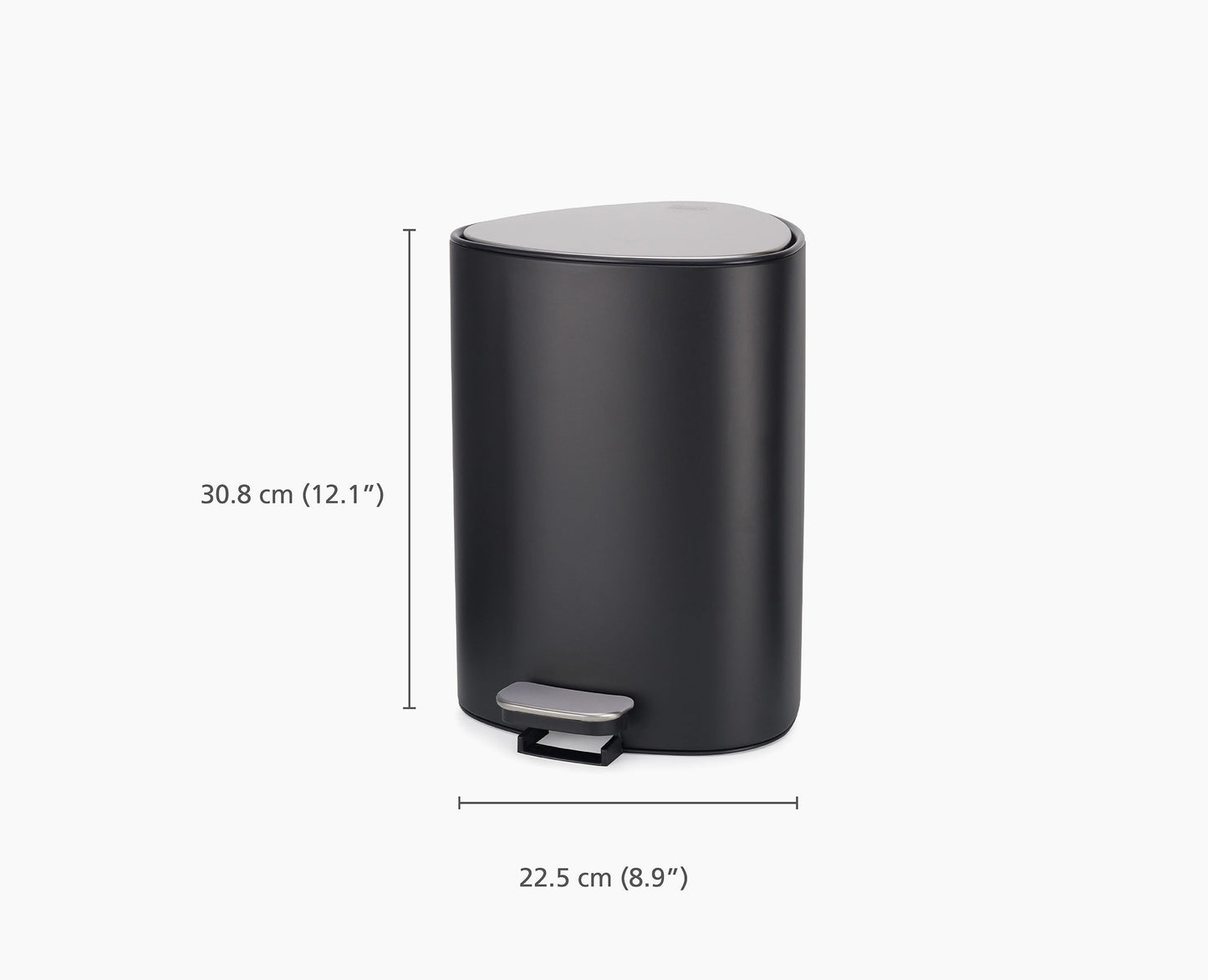 [half-width] EasyStore™ 5L Pedal Bin - 70595 - DIMS