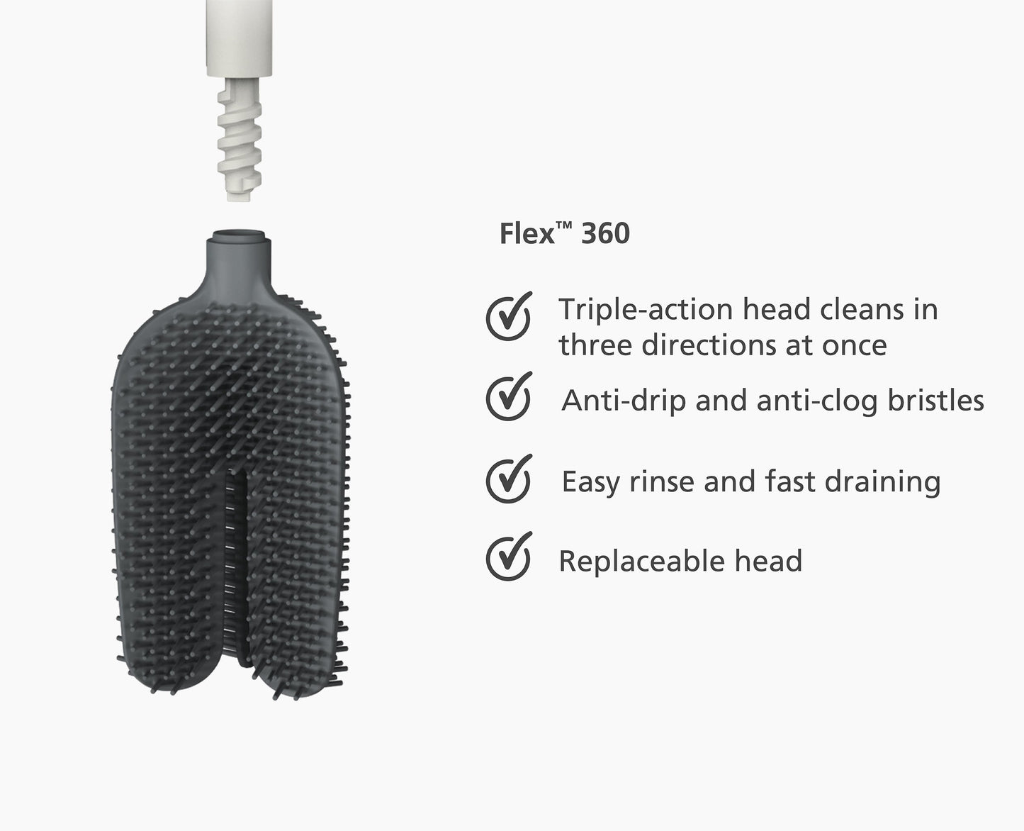 [half-width] Flex™ 360 Matt Toilet Brush - 70597 - INFO1