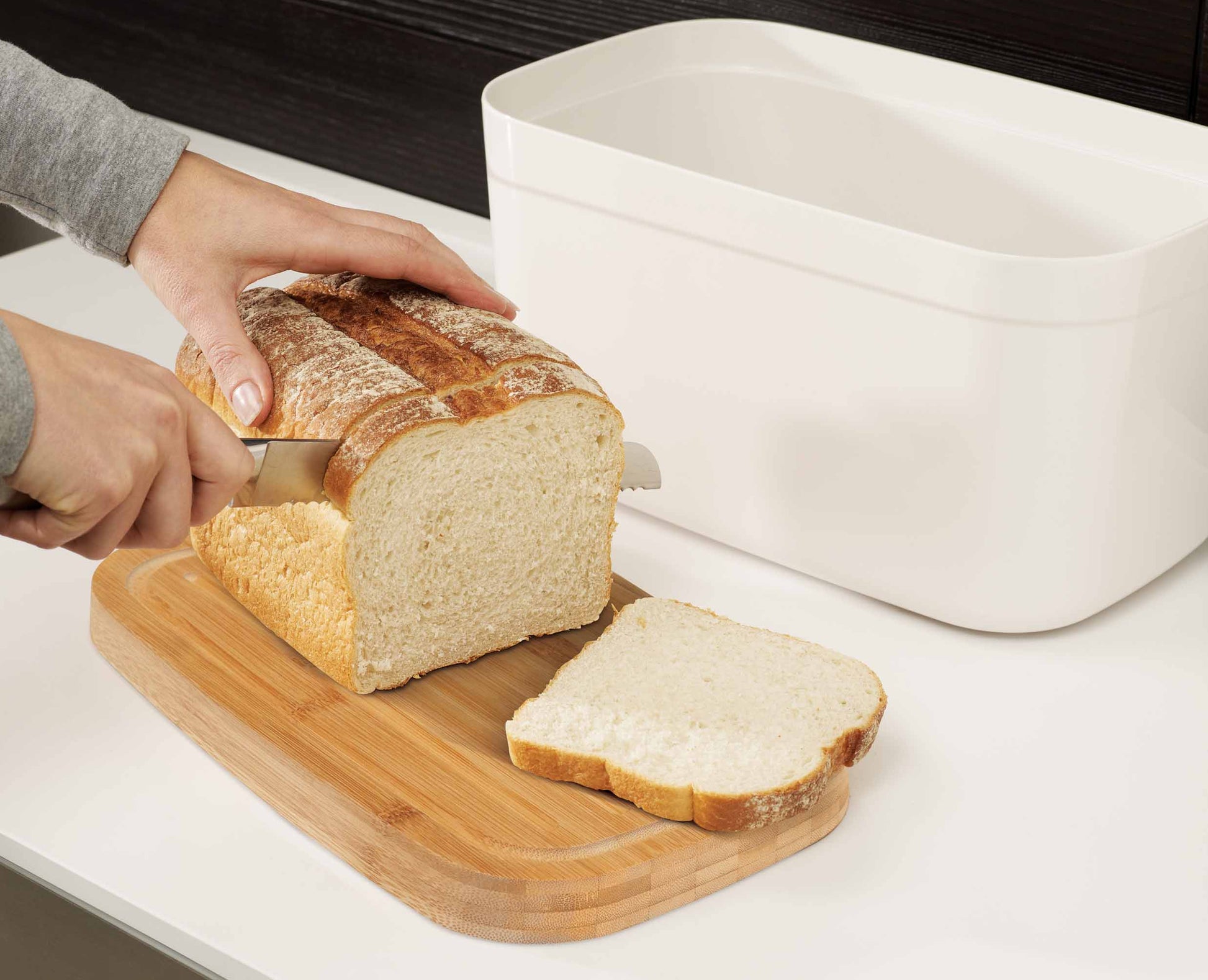 [half-width] Bread Bin with Bamboo Lid - 81097 - Image 4