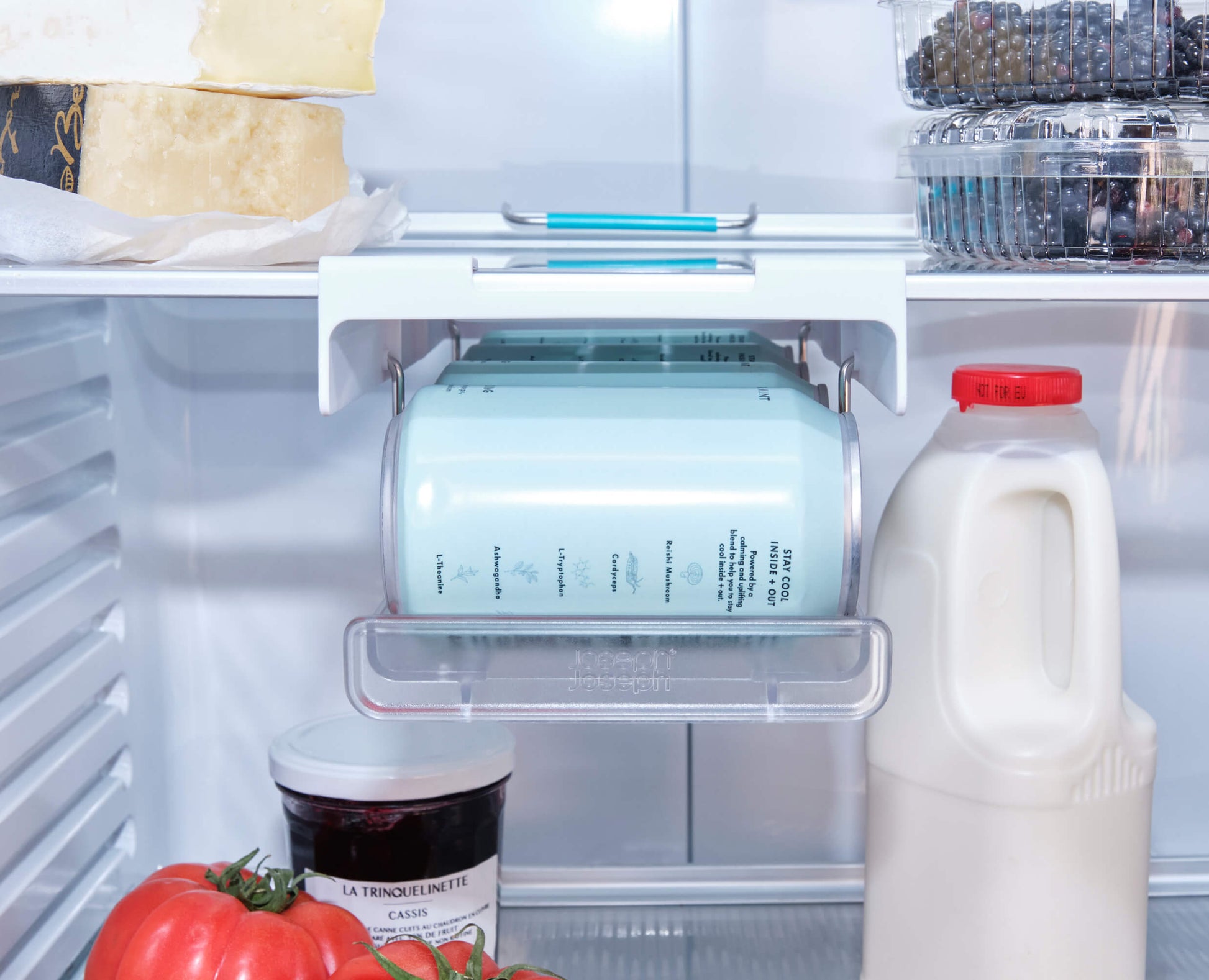 [half-width] FridgeStore™ Under-Shelf Collapsible Can Dispenser