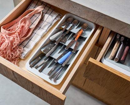 [hidden] [lifestyle] DrawerStore™ Large Tiered Cutlery Organiser