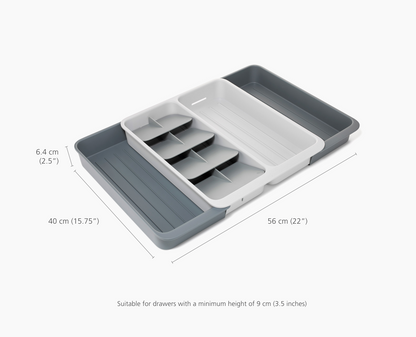 [half-width] DrawerStore™ Expanding Tiered Cutlery, Utensil & Gadget Organiser