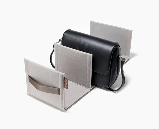 [hidden] Orderly™ Ecru Wardrobe Handbag Storage Organiser