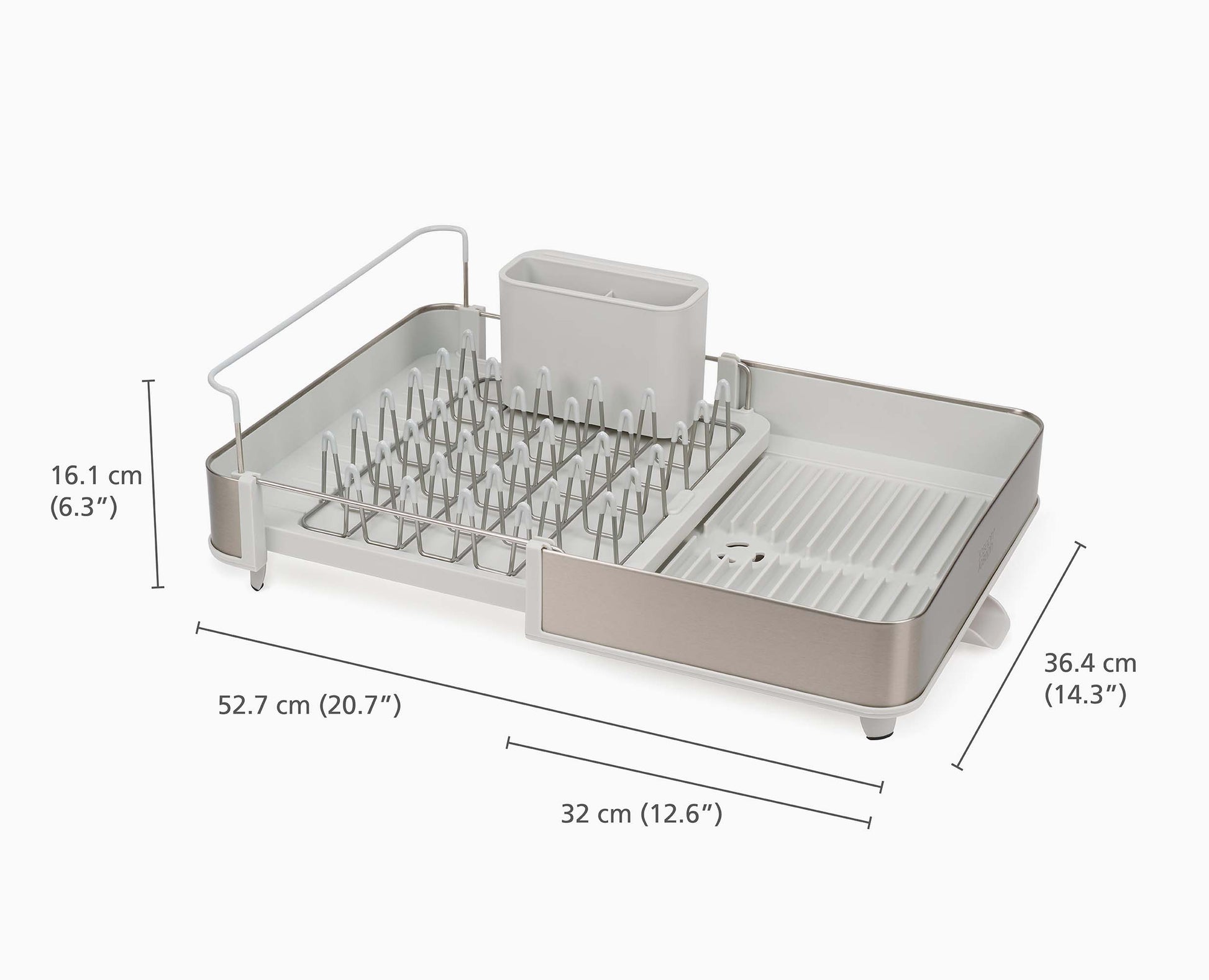 [half-width] Extend™ Steel Expandable Dish Drainer - 851692 - Image DIMS
