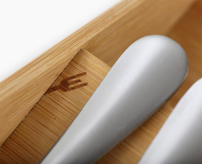 [half-width] 2-piece DrawerStore™ Bamboo Large Cutlery & Knife Organiser Set