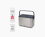 [hidden] Collect™ 4L Stainless-steel Food Waste Caddy Starter Set