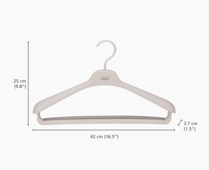[half-width] Orderly™ Set of 2 Ecru Suit & Coat Hangers - 55017 - Image 5