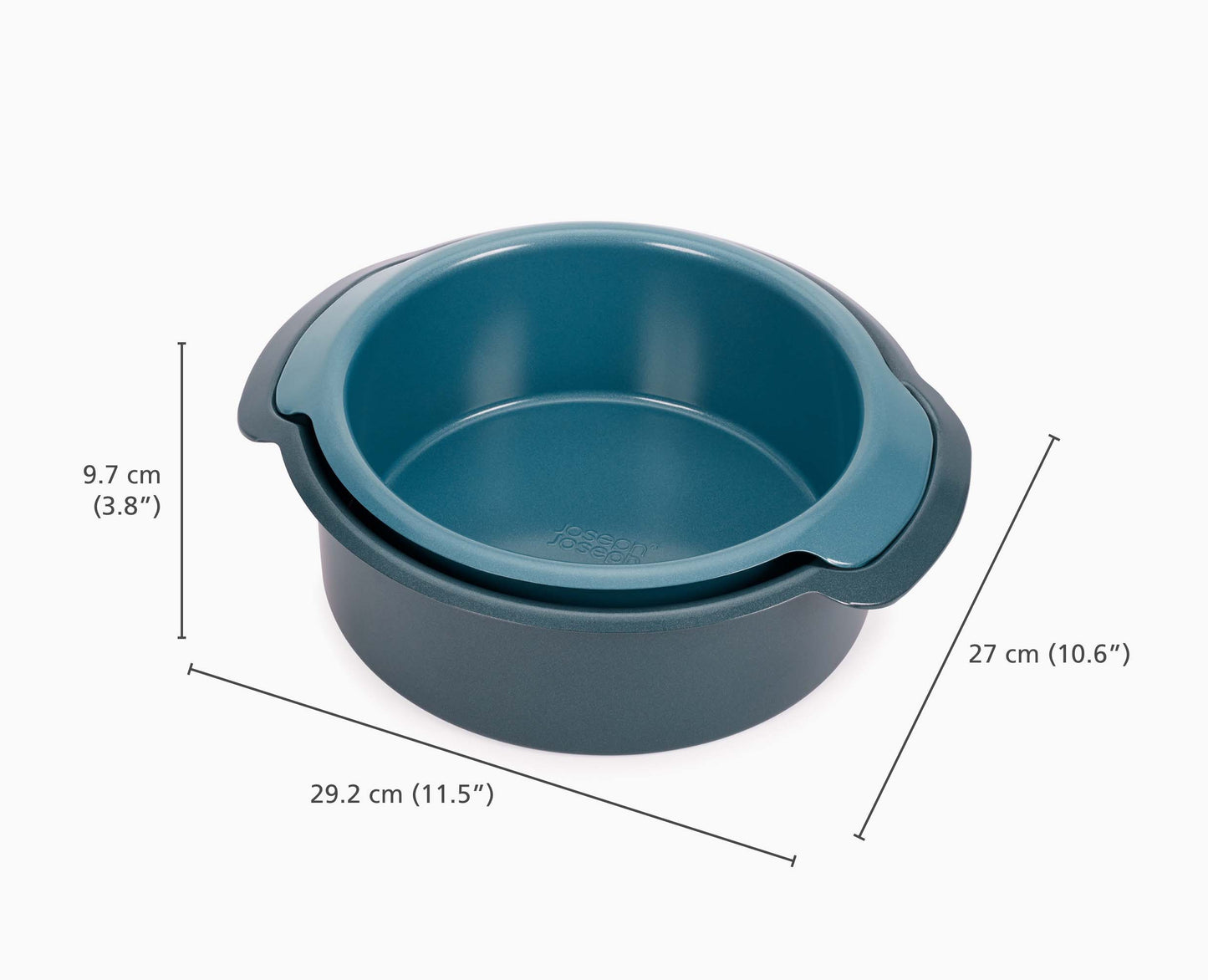[half-width] Nest™ Bake Non-Stick 2-piece Blue Round Cake Tin Set - 45068 - Image 5