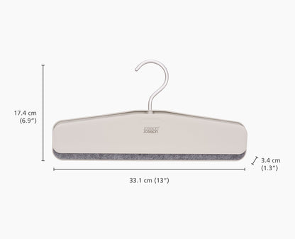 [half-width] Orderly™ Easy-grip Set of 2 Ecru Skirt & Trouser Hangers - 55019 - Image 5