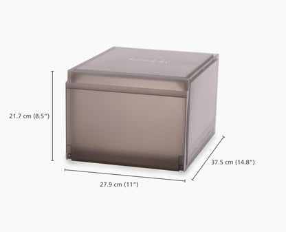 [half-width] ShoeCase 2-piece Grey Shoe Storage Box - 55013 - Image 5