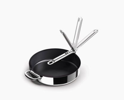 [hidden] Space Steel Folding Handle Non-Stick 28cm Frying Pan