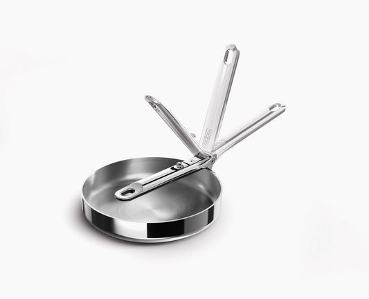 [hidden] Space Steel Folding Handle 20cm Frying Pan